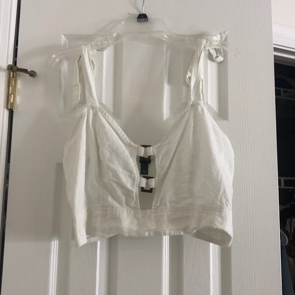 Off white crop top